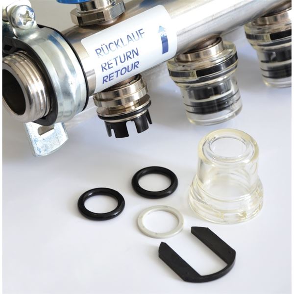 GTF-VSS 12 1" Push fit rozdělovač nerez