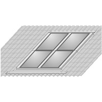 Súprava na 2-radovú montáž 4 kolektorov TopSon F3