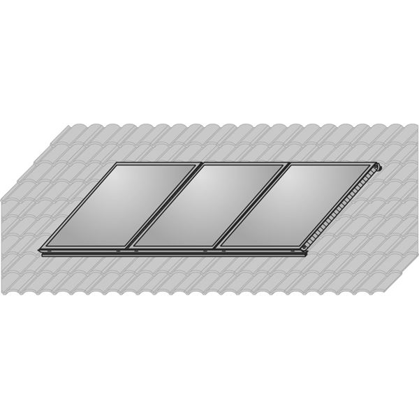 Mon. set  lišta 3 m+háky 2xF3 Alu(8ks)