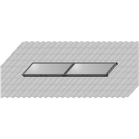 Mon. set  lišta 2 m+háky 2xF3 Alu(6ks)