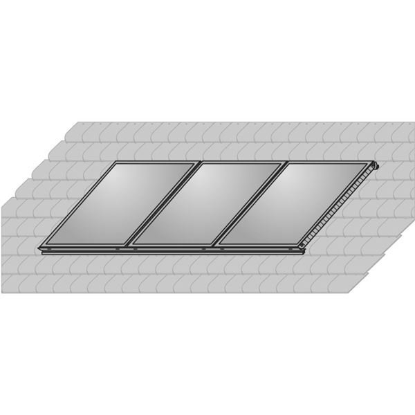 Sada AluPlus pro montáž 3 kolektorů TopSon F3-1/CFK-1