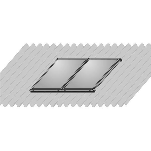 Montážní lišta 2 m (2 ks) + šrouby (6ks)