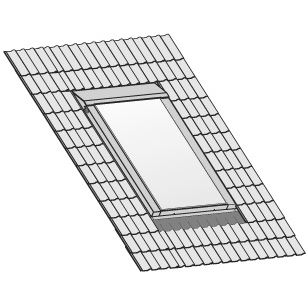 Sada pro montáž 1 kolektoru do střechy pro falcovku/bobrovku