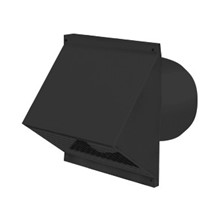 Nástěnný kryt CWL s hrdlem DN 180, černý