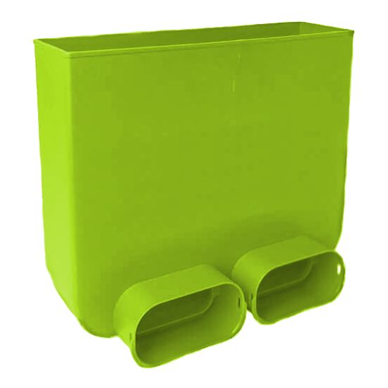 Přípojka pro podlahovou mřížku s 1 víčkem a 2 hrdly