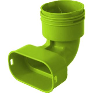 Adaptér s kolenem na přechod z DN75 na 50x100