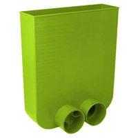 Přípojka na podlahovou mřížku s 1 víkem 2 hrdl.75/63