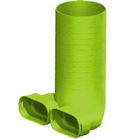 Přípojka na ventil DN 125 s 2hrdly 50 mm, délka 330 mm