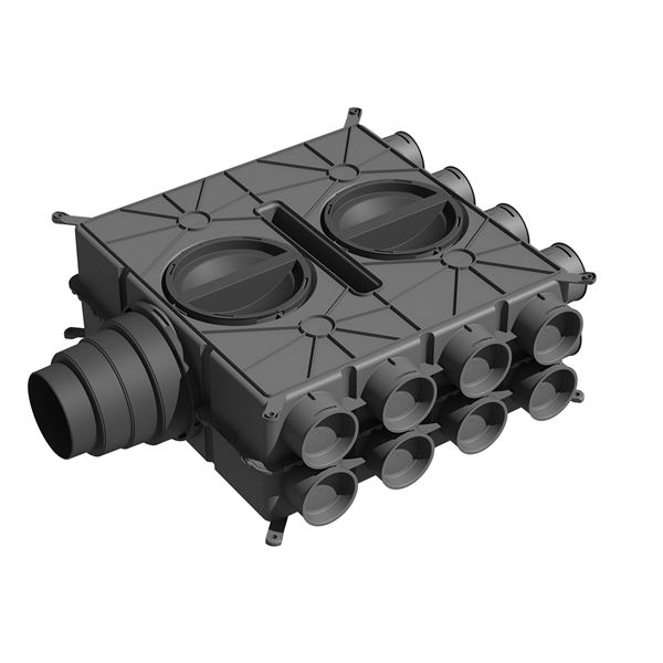 Rozdelovač DN125-180, s 16 hrdly