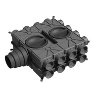 Rozdeľovač DN125-180, s 24 hrdlami