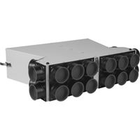 Rozvaděč vzduchu s protihlukovou izolací DN125, 2x10 hrdel DN63