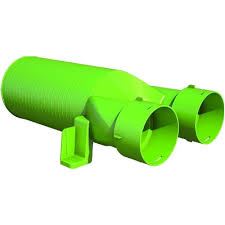 Přípojka na ventil DN125, 75 mm, 180°