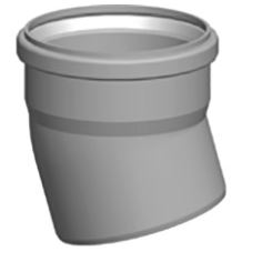 Koleno DN160 polyp. 15 ř