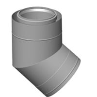 Koleno DN225/160 - 45ř