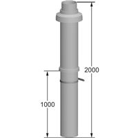 Soupr. na odvod spal. přes stř. DN160/186