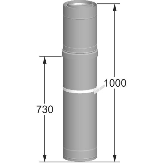 Vedenie vzduchu/spalín DN 225/160