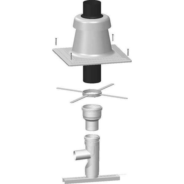 Základní soupr. DN 60-110 , plast kryt (k připoj. více kotlů)