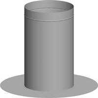 Hrdlo na plochou střechu DN186