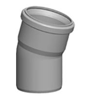 Koleno DN80 15ř, polypropylen