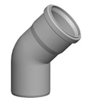 Koleno DN80 45ř, polypropylen