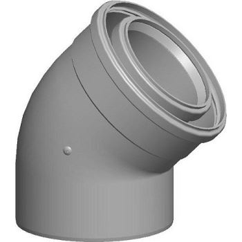 Koncentr.oblouk DN 110/160 45ř