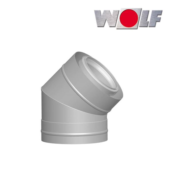 Koleno DN80/125 na fas.45ř (2ks