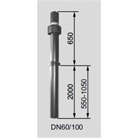 Souprava na vedení vzduchu N60/100-1200-1700mm černá