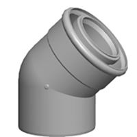 Koleno 60/100 45°(2ks)