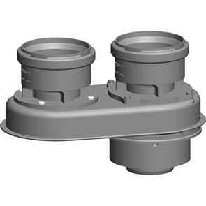 Adaptér spalin DN60/100