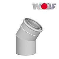 Koleno DN 110/160, bílé, 15°