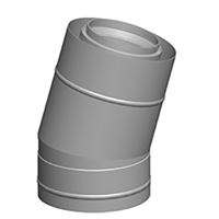 Koleno DN80/125 na fas.15 ř