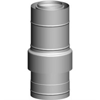 Trubka s nasáváním na fasádu DN 60/100