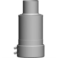 Vyústění monína na fasádu