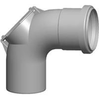 Koleno "QUICKFLUE" koncentrické DN60/100, 87°