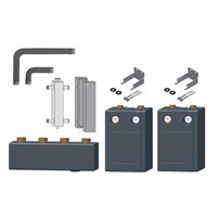 Hydraulická sestava 3 - jeden přímý, jeden směšovací okruh