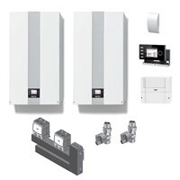 Kaskáda 2 závěsných kondenzačních kotlů CGB-2 75 a CGB