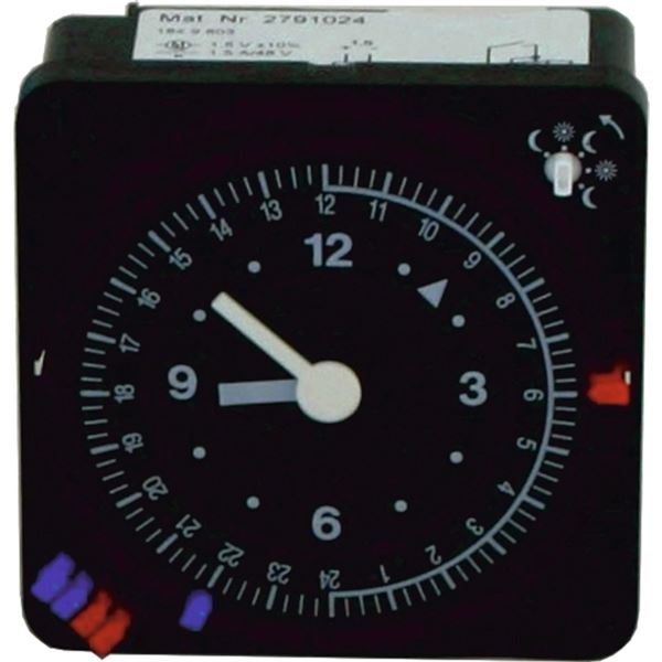 Analogové hodiny pro regulaci 2W