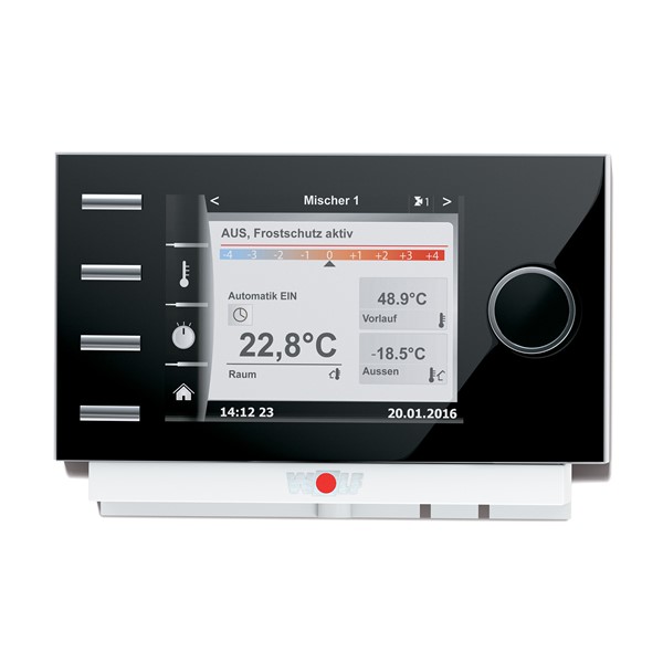 Ovládací modul BM-2 bez čidla vnější teplot s rámečkem, černý