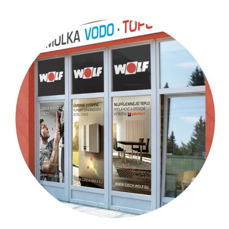 Polep výlohy - cena podle druhu