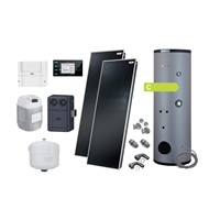 Solární sestava CFK pro ohřev vody se solárním zásobníkem